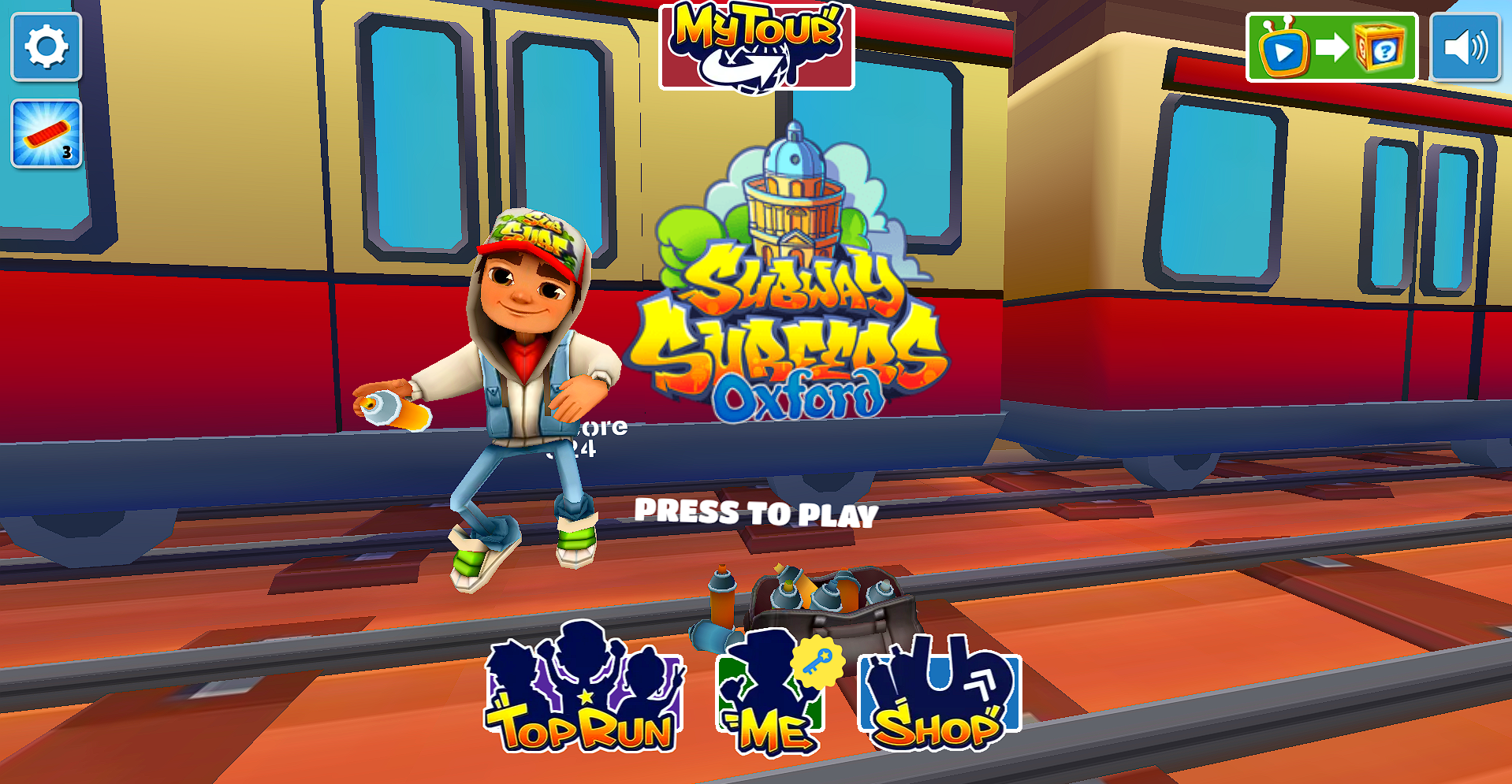 Subway Surfer RL Agent in action